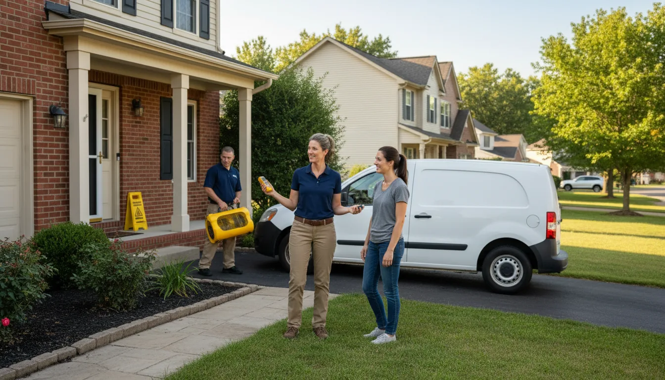 Residential water damage restoration in Apple Valley, MN